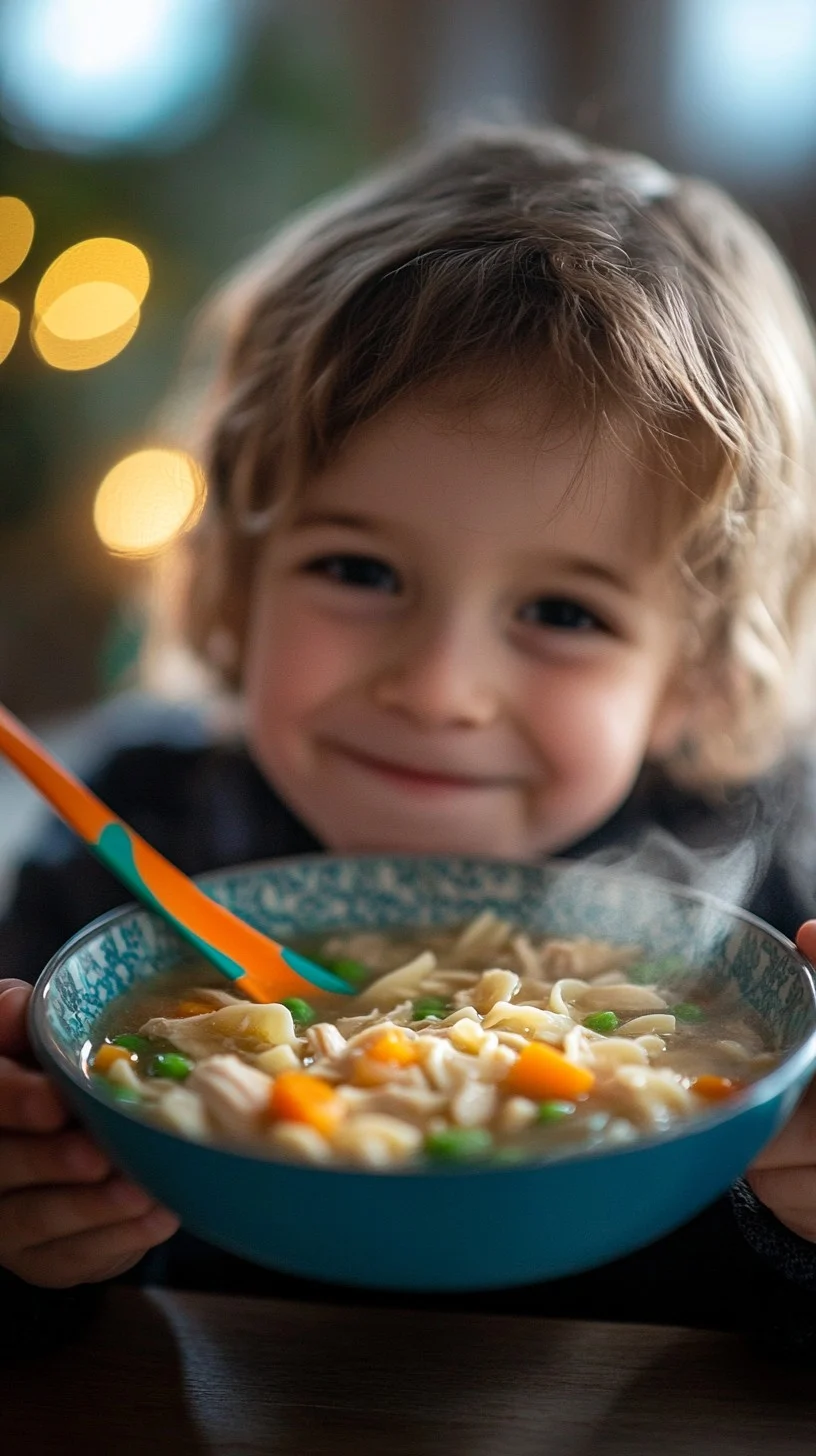 child-enjoys-soup-stockcake