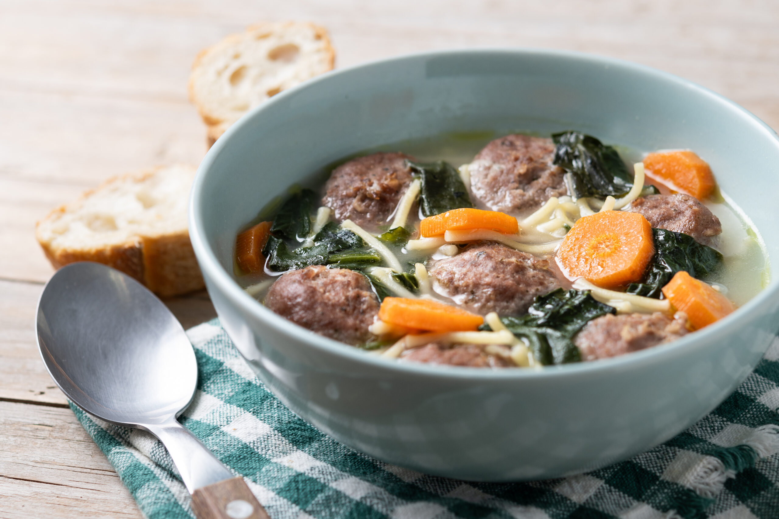 Hearty Italian Meatball Soup