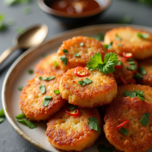 Korean Fish Cakes with Scallop