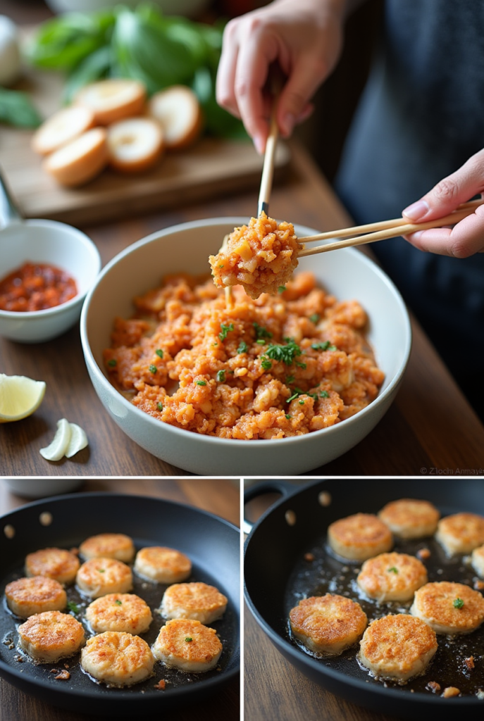 Korean Fish Cakes with Scallop