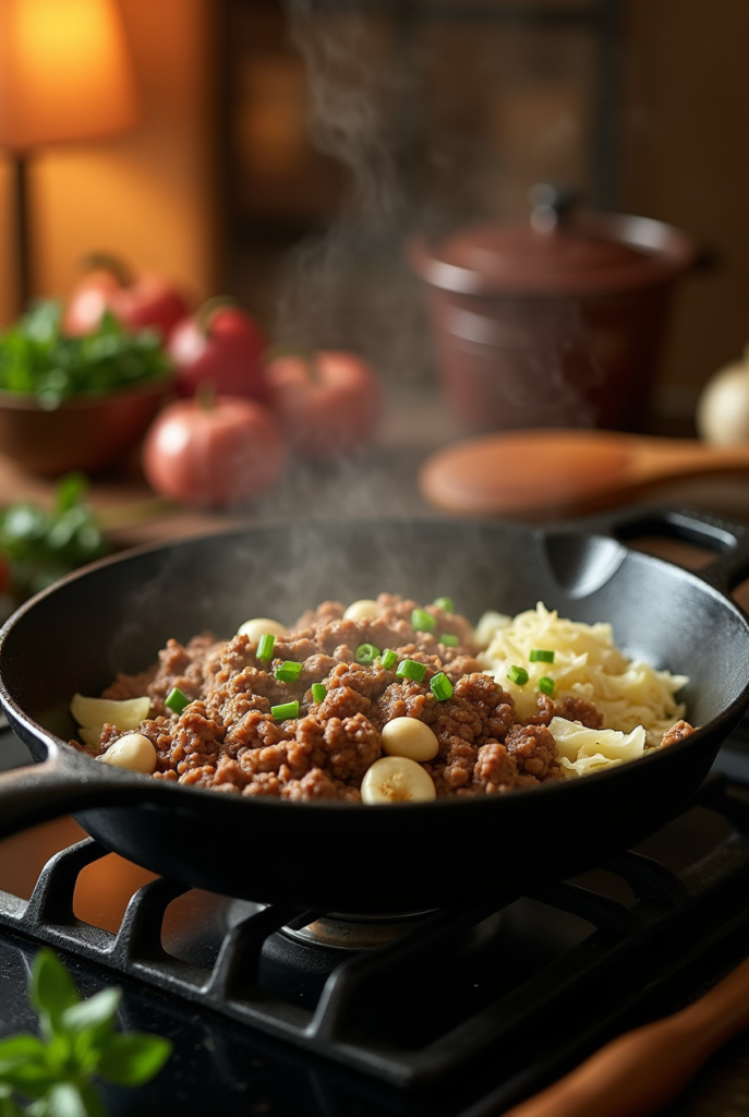 ground beef cabbage