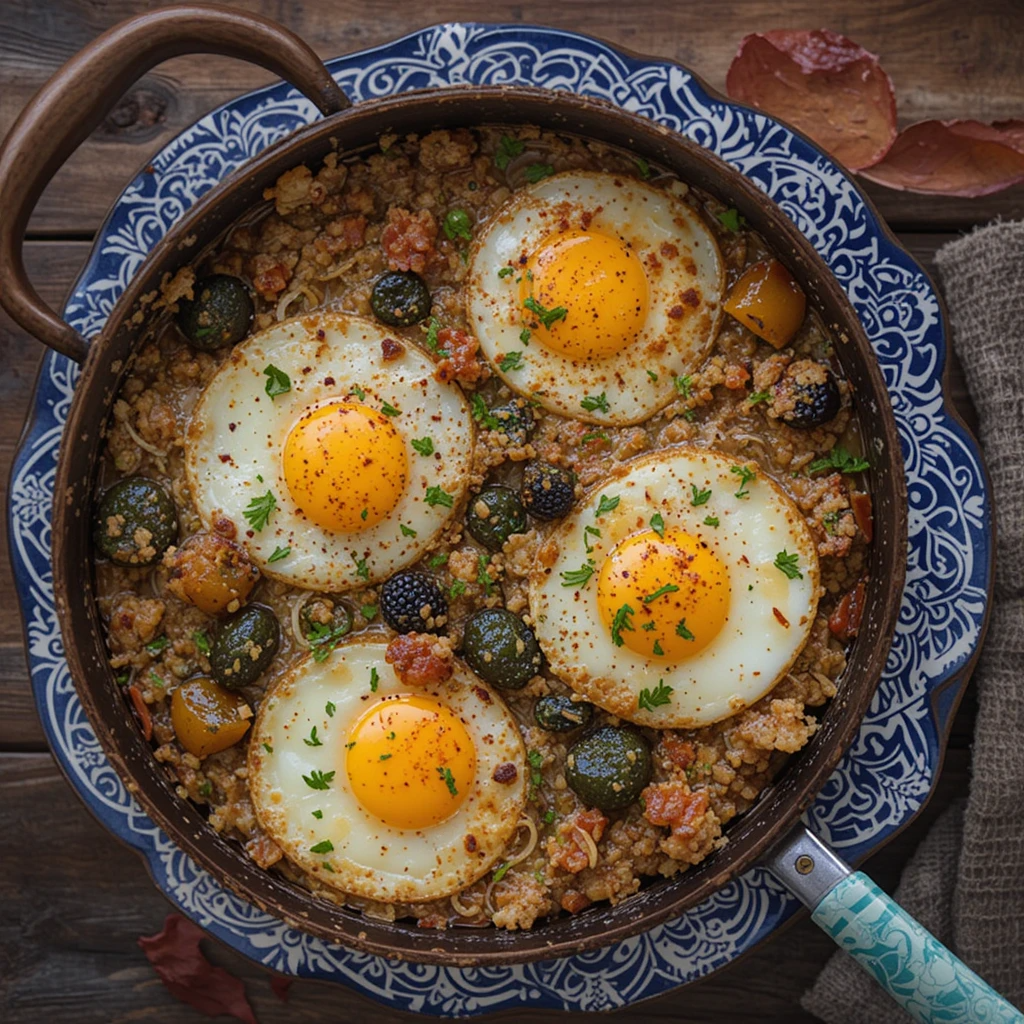 Moroccan Breakfast Skillet: A Flavorful Morning Delight